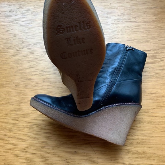 Vintage Juicy Couture Zip Wedge boots - Picture 4 of 4